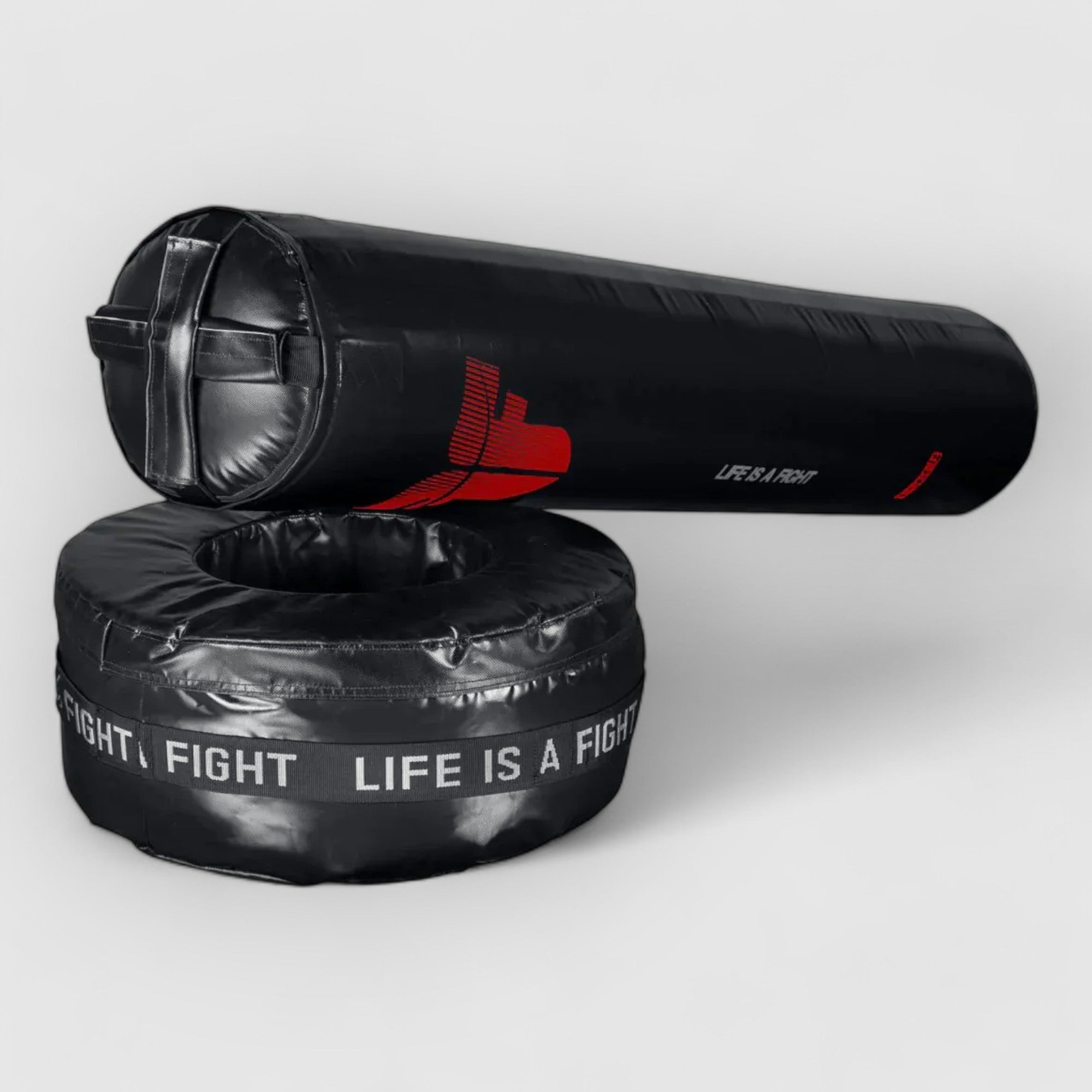 FIGHTER 3 - 1 Frittstående boksesekk - Svart/Rød - CombatStore.no