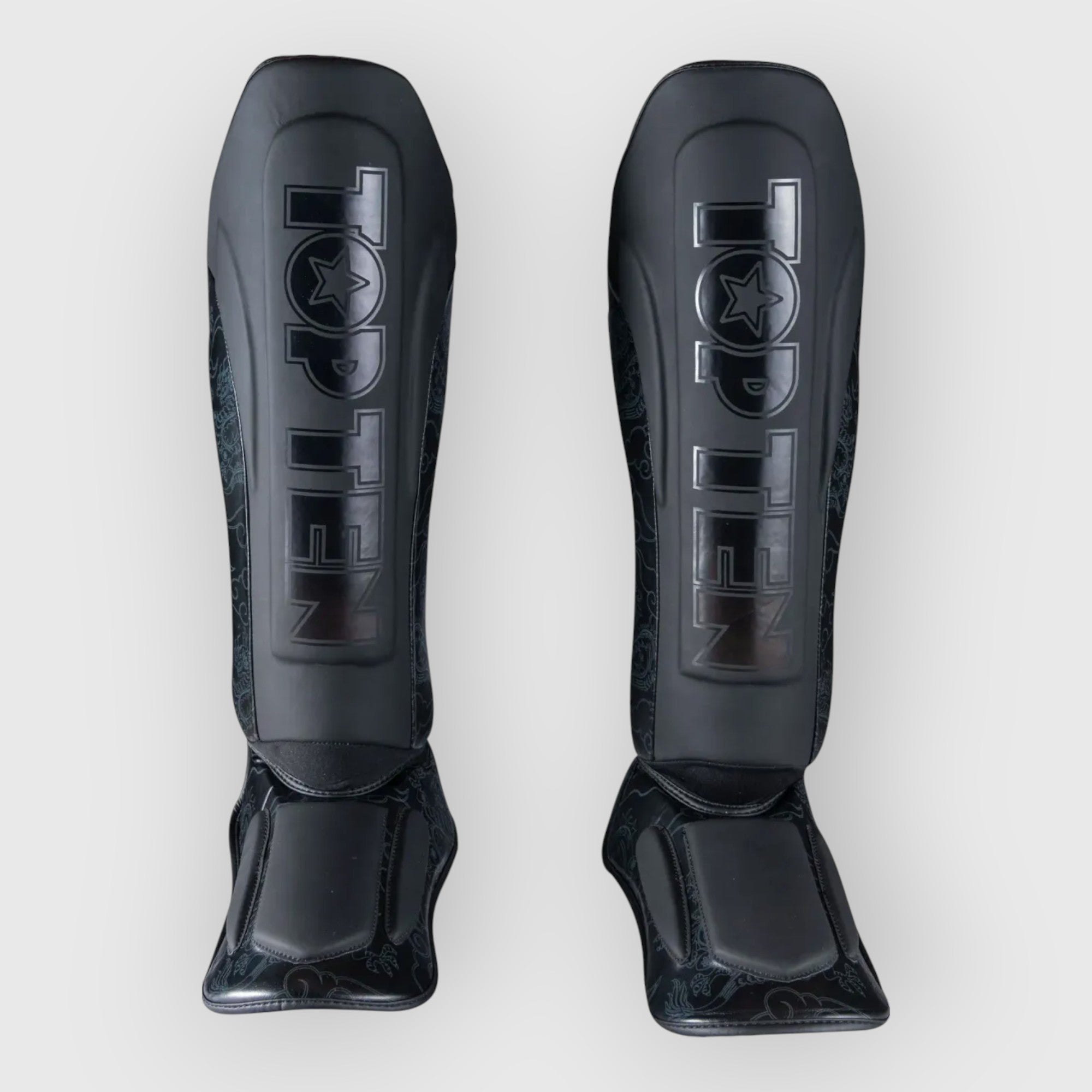 TOP TEN DRAGON Legg og vristbeskytter Svart - CombatStore.no