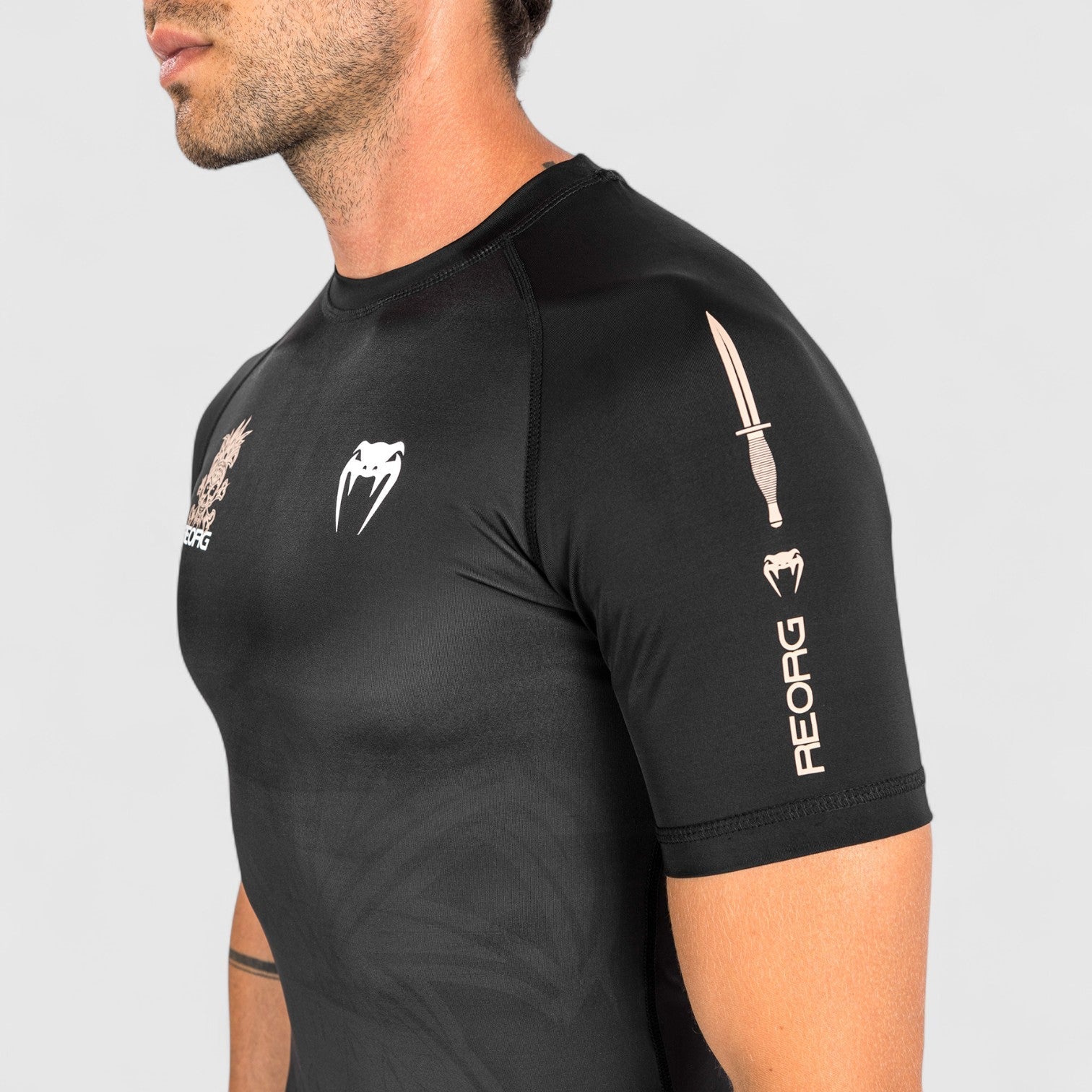VENUM REORG Rashguard - kort arm svart - CombatStore.no