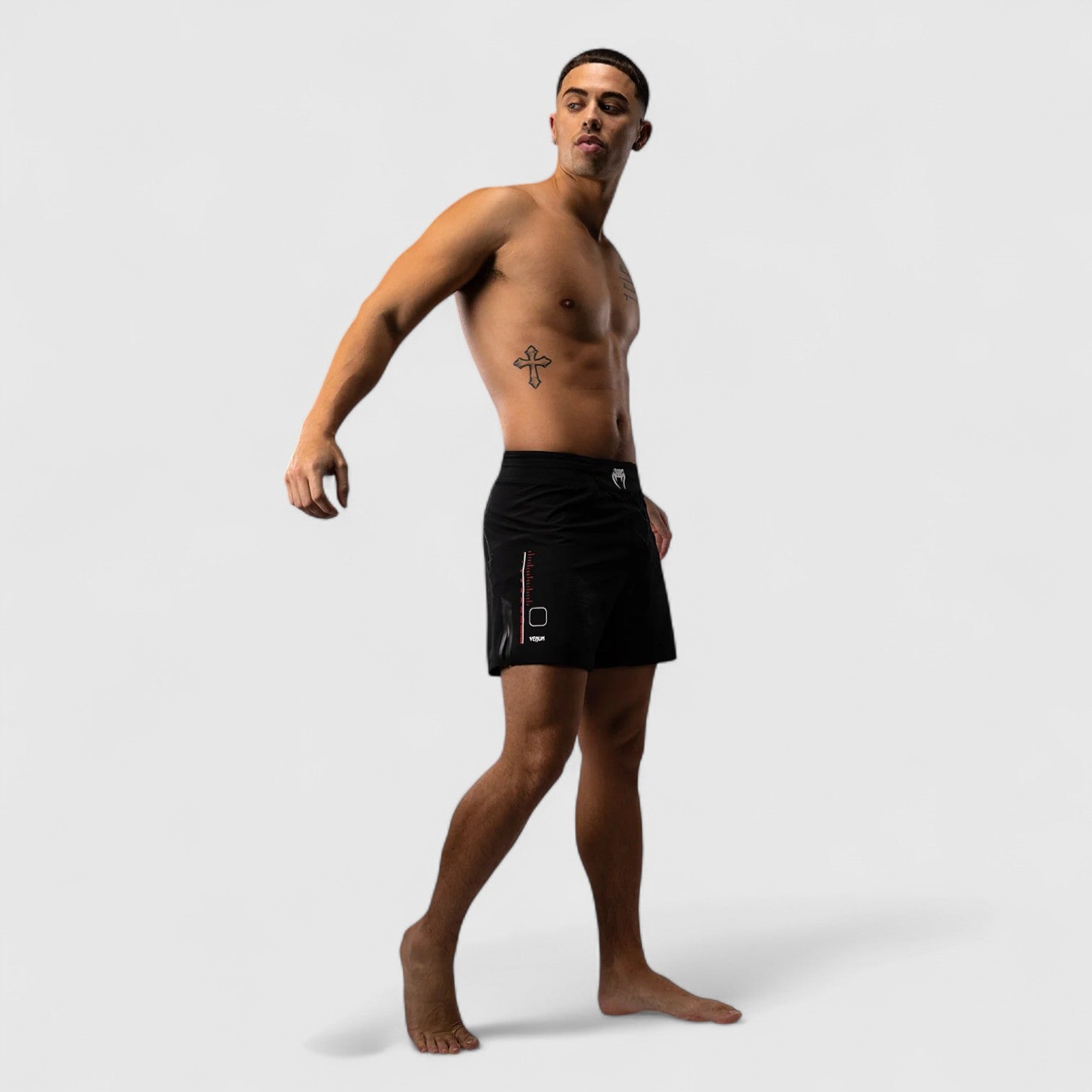 VENUM Tactical XT Fightshorts - Svart og Rød - CombatStore.no
