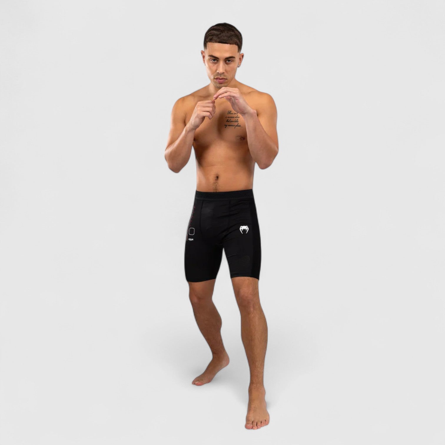 VENUM Tactical XT Vale Tudo Shorts - Svart og Rød - CombatStore.no