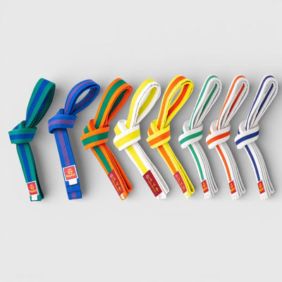 HAYASHI Tofarget Budo - og Karatebelte – Kyu - progresjon - Combat Store AS