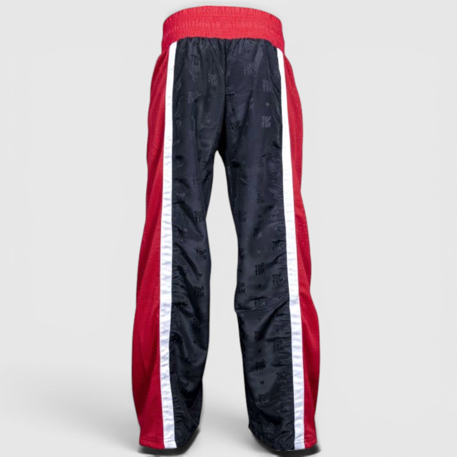 TOP TEN WAKO Mesh Kickboxingbukse – Svart/Rød
