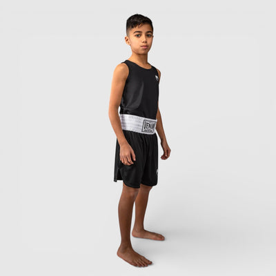 Venum Bokseshorts for barn svart og hvit - Combat Store AS