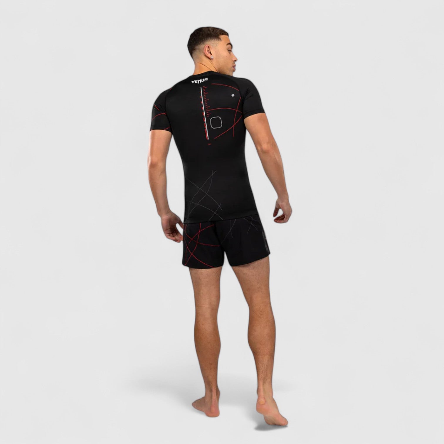 VENUM Tactical XT Rashguard med korte ermer Svart og Rød - CombatStore.no