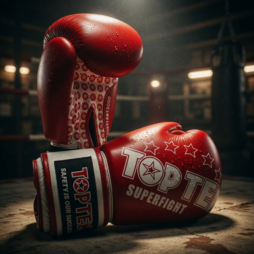 TOP TEN New Boksehansker Superfight 3000 - Rød og Blå 10oz